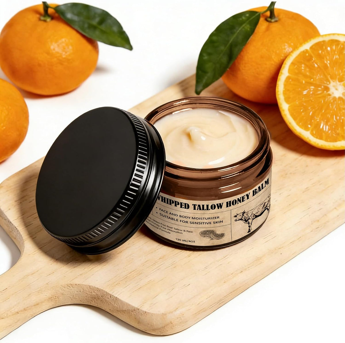 Whipped Tallow & Honey Face Cream-Citrus Scent