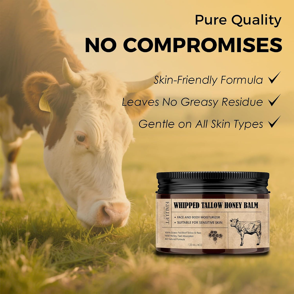 Whipped Tallow & Honey Face Cream-Unscented